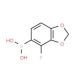 2-Fluoro-3,4-methylenedioxyphenylboronic acid (CAS 943830-75-9) - chemical structure image