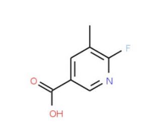 2-Fluoro-3-methylpyridine-5-carboxylic acid (CAS 885267-35-6) - chemical structure image