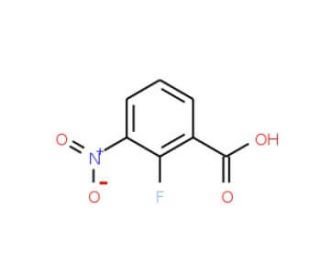 2-Fluoro-3-nitrobenzoic acid (CAS 317-46-4) - chemical structure image