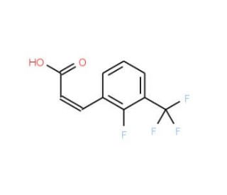 2-Fluoro-3-(trifluoromethyl)cinnamic acid (CAS 237069-83-9) - chemical structure image