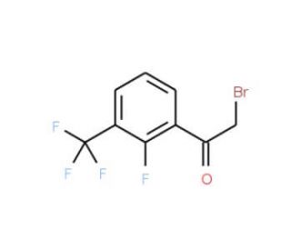 2-Fluoro-3-(trifluoromethyl)phenacyl bromide (CAS 537050-11-6) - chemical structure image