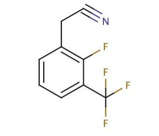 2-Fluoro-3-(trifluoromethyl)phenylacetonitrile (CAS 239087-10-6) - chemical structure image