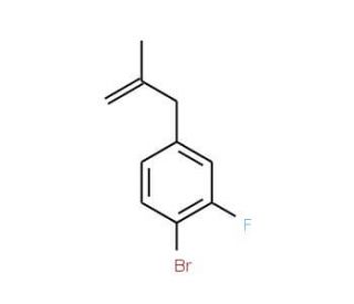 2-Fluoro-4-(2-methylallyl)bromobenzene - chemical structure image