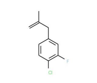 2-Fluoro-4-(2-methylallyl)chlorobenzene - chemical structure image