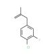 2-Fluoro-4-(2-methylallyl)chlorobenzene - chemical structure image