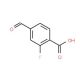 2-Fluoro-4-formylbenzoic acid (CAS 604000-97-7) - chemical structure image