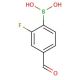 2-Fluoro-4-formylphenylboronic acid (CAS 871126-22-6) - chemical structure image