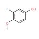 2-Fluoro-4-hydroxyanisole (CAS 452-11-9) - chemical structure image