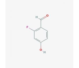 2-Fluoro-4-hydroxybenzaldehyde (CAS 348-27-6) - chemical structure image