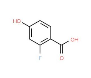 2-Fluoro-4-hydroxybenzoic acid (CAS 65145-13-3) - chemical structure image