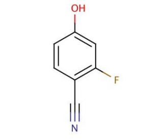 2-Fluoro-4-hydroxybenzonitrile (CAS 82380-18-5) - chemical structure image