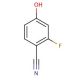 2-Fluoro-4-hydroxybenzonitrile (CAS 82380-18-5) - chemical structure image
