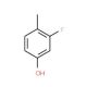 2-Fluoro-4-hydroxytoluene (CAS 452-78-8) - chemical structure image