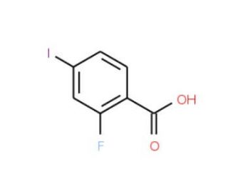 2-Fluoro-4-iodobenzoic acid (CAS 124700-40-9) - chemical structure image