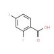 2-Fluoro-4-iodobenzoic acid (CAS 124700-40-9) - chemical structure image