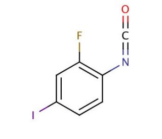 2-Fluoro-4-iodophenyl isocyanate (CAS 139072-17-6) - chemical structure image