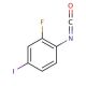 2-Fluoro-4-iodophenyl isocyanate (CAS 139072-17-6) - chemical structure image