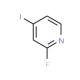 2-Fluoro-4-iodopyridine (CAS 22282-70-8) - chemical structure image