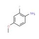 2-Fluoro-4-methoxyaniline (CAS 458-52-6) - chemical structure image