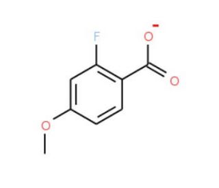 2-Fluoro-4-methoxybenzoic acid (CAS 394-42-3) - chemical structure image