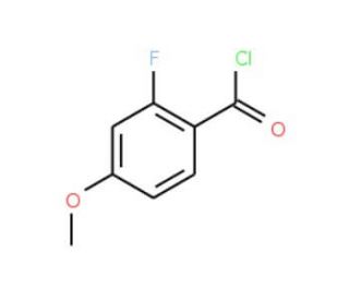2-Fluoro-4-methoxybenzoyl chloride (CAS 321-24-4) - chemical structure image
