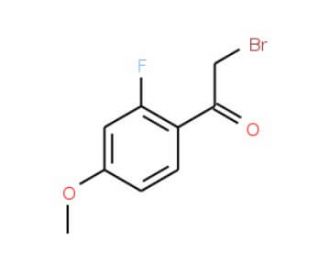 2-Fluoro-4-methoxyphenacyl bromide (CAS 157014-35-2) - chemical structure image