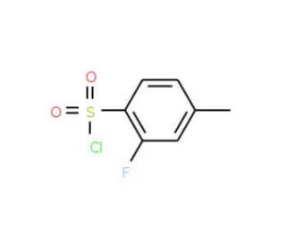 2-Fluoro-4-methylbenzenesulphonyl chloride (CAS 518070-29-6) - chemical structure image