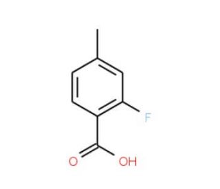 2-Fluoro-4-methylbenzoic acid (CAS 7697-23-6) - chemical structure image