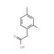 2-Fluoro-4-methylphenylacetic acid (CAS 518070-28-5) - chemical structure image