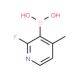2-Fluoro-4-methylpyridine-3-boronic acid (CAS 1029654-30-5) - chemical structure image