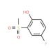 2-Fluoro-4-methylsulfonylphenol (CAS 398456-87-6) - chemical structure image