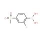 2-Fluoro-4-(methylsulphonyl)benzeneboronic acid (CAS 957060-85-4) - chemical structure image