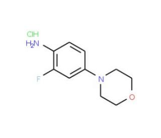 2-Fluoro-4-morpholin-4-yl-phenylamine hydrochloride (CAS 1187582-49-5) - chemical structure image