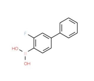 2-Fluoro-4-phenylbenzeneboronic acid (CAS 409108-13-0) - chemical structure image