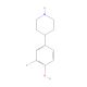 2-Fluoro-4-(piperidin-4-yl)phenol hydrochloride (CAS 1260871-71-3) - chemical structure image