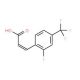 2-Fluoro-4-(trifluoromethyl)cinnamic acid (CAS 262608-88-8) - chemical structure image