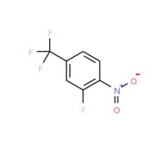 2-Fluoro-4-(trifluoromethyl)nitrobenzene (CAS 402-12-0) - chemical structure image