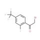 2-Fluoro-4-(trifluoromethyl)phenacyl bromide (CAS 537050-12-7) - chemical structure image