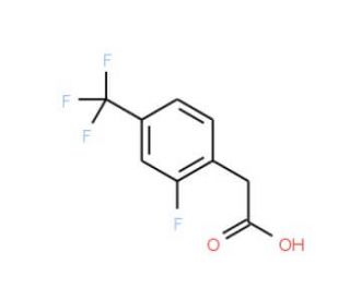 2-Fluoro-4-(trifluoromethyl)phenylacetic acid (CAS 209991-64-0) - chemical structure image