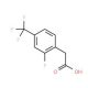 2-Fluoro-4-(trifluoromethyl)phenylacetic acid (CAS 209991-64-0) - chemical structure image