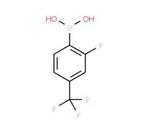 2-Fluoro-4-(trifluoromethyl)phenylboronic acid (CAS 503309-11-3) - chemical structure image
