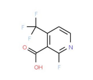 2-Fluoro-4-(trifluoromethyl)pyridine-3-carboxylicacid (CAS 1040681-74-0) - chemical structure image