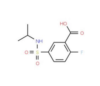 2-fluoro-5-[(isopropylamino)sulfonyl]benzoic acid - chemical structure image