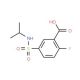 2-fluoro-5-[(isopropylamino)sulfonyl]benzoic acid - chemical structure image