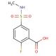 2-fluoro-5-[(methylamino)sulfonyl]benzoic acid - chemical structure image