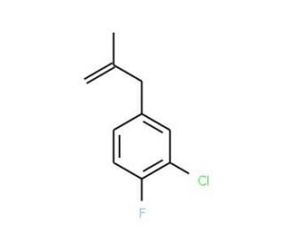 2-Fluoro-5-(2-methylallyl)chlorobenzene - chemical structure image
