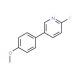 2-Fluoro-5-(4-methoxyphenyl)pyridine (CAS 444120-93-8) - chemical structure image