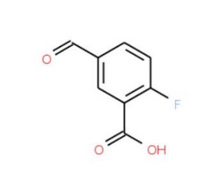 2-Fluoro-5-formylbenzoic acid (CAS 550363-85-4) - chemical structure image