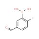 2-Fluoro-5-formylphenylboronic acid (CAS 352534-79-3) - chemical structure image