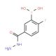 2-Fluoro-5-(hydrazinocarbonyl)benzeneboronic acid (CAS 874289-56-2) - chemical structure image